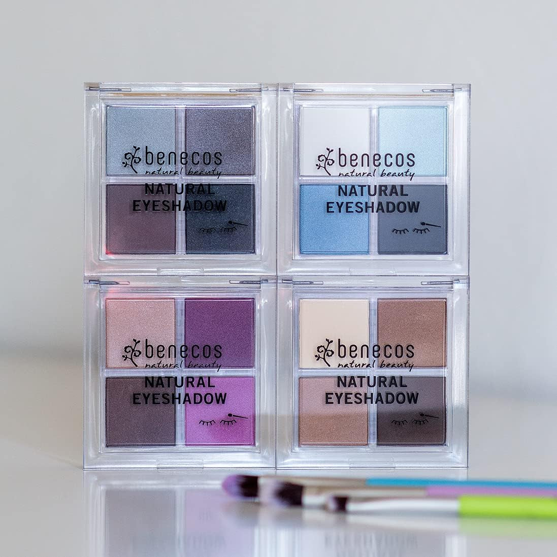 Natural Cosmetics - Quattro Eyeshadow Palette - Vegan - True Blue