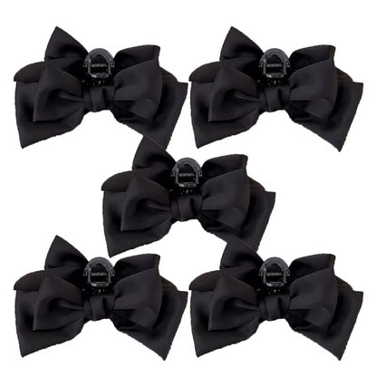 Fashion Women Bow Hairpin Korean Version of Solid Color Butterfly Satin Hair Clips Girls Hair Accessories Headwear