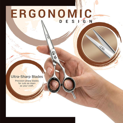 Professional 6" Hairdressing Scissor Sharp Hair Cutting Scissors for Barbers Hairdressers & Stylists Beard & Haircut Scissors for Men & Women (Classic Scissor)