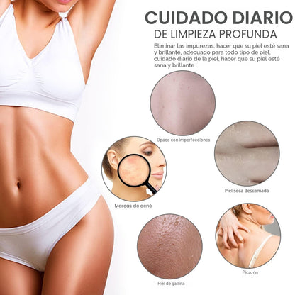 Esponja de baño africana de 3 piezas red africana esponja de baño de red larga exfoliante de ducha exfoliante para la espalda depurador de la piel ideal para uso diario (azul negro blanco roto)