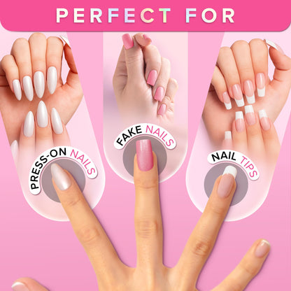 Pegamento Uñas Postizas Super Fuerte Para Uñas Acrílicas, Tips De Uñas Y Uñas A Presión (8ml) Nail Bond Pegamento Uñas Acrilicas Con Pincel Para Tips Uñas - Antihongos Pegamento Para Uñas