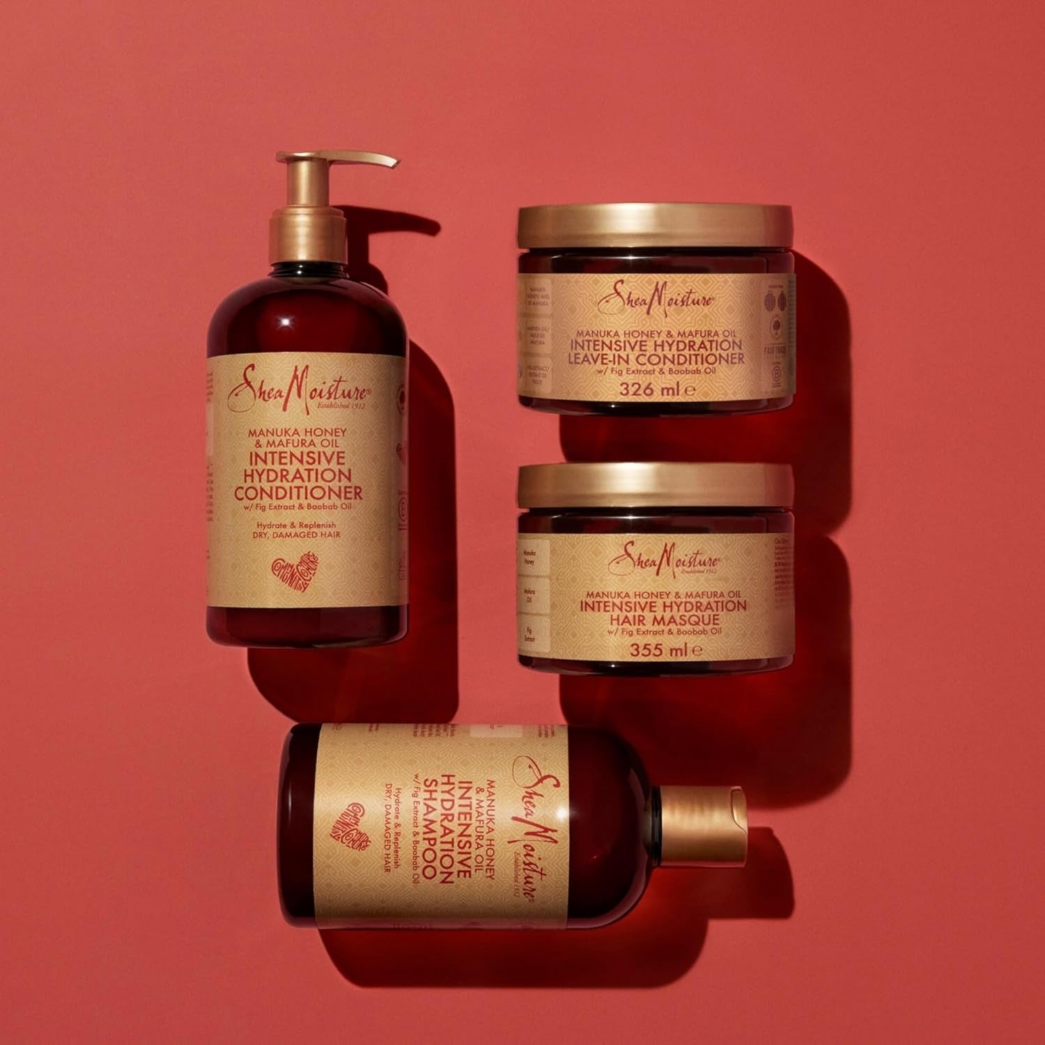 Sheamoisture Manuka Honey & Mafura Oil Hair Mask – Sulfate-Free Deep Conditioner with Shea Butter, Baobab Oil & Fig Extract, for Dry, Damaged, Coily Hair, Repairs & Tames Frizz 335 Ml
