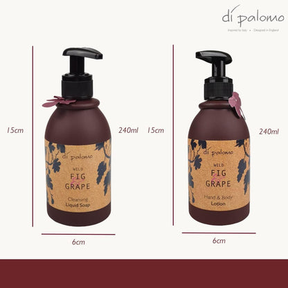 Wild Fig & Grape Vegan Hand Care Collection - Luxury Lotion, Soap, & Cream - Pamper Gifts for Women