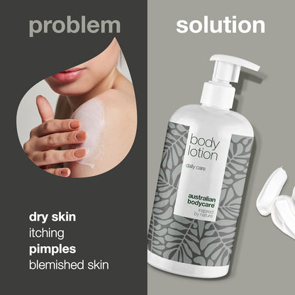 Moisturizing Body Lotion with 4-Terpineol, Known from Tea Tree Oil – Relieves Dryness, Itching, and Irritation | Perfect for Acne-Prone Skin