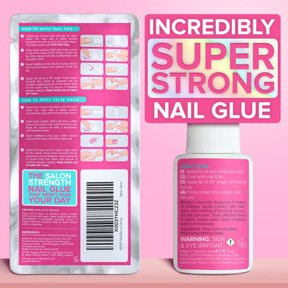 Pegamento Uñas Postizas Super Fuerte Para Uñas Acrílicas, Tips De Uñas Y Uñas A Presión (8ml) Nail Bond Pegamento Uñas Acrilicas Con Pincel Para Tips Uñas - Antihongos Pegamento Para Uñas