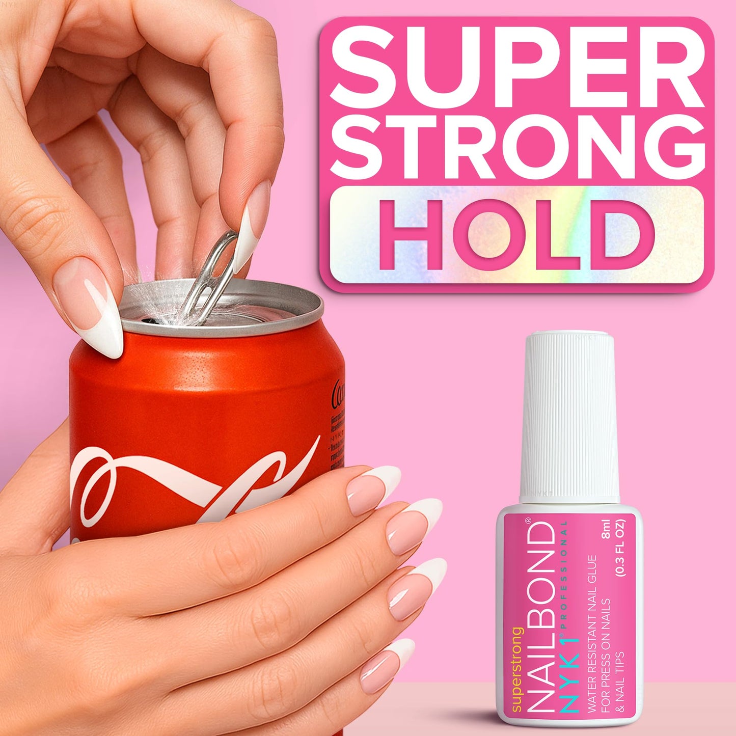 Pegamento Uñas Postizas Super Fuerte Para Uñas Acrílicas, Tips De Uñas Y Uñas A Presión (8ml) Nail Bond Pegamento Uñas Acrilicas Con Pincel Para Tips Uñas - Antihongos Pegamento Para Uñas