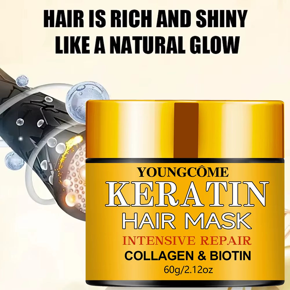 Youngcome Keratin Intensive Collagen Biotin Hair Mask 