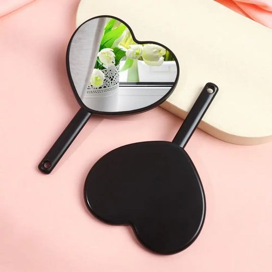 Love Makeup Mirror Handheld Makeup Mirror New Makeup Mirrors Sweet Girl Style Suitable for Carrying Around