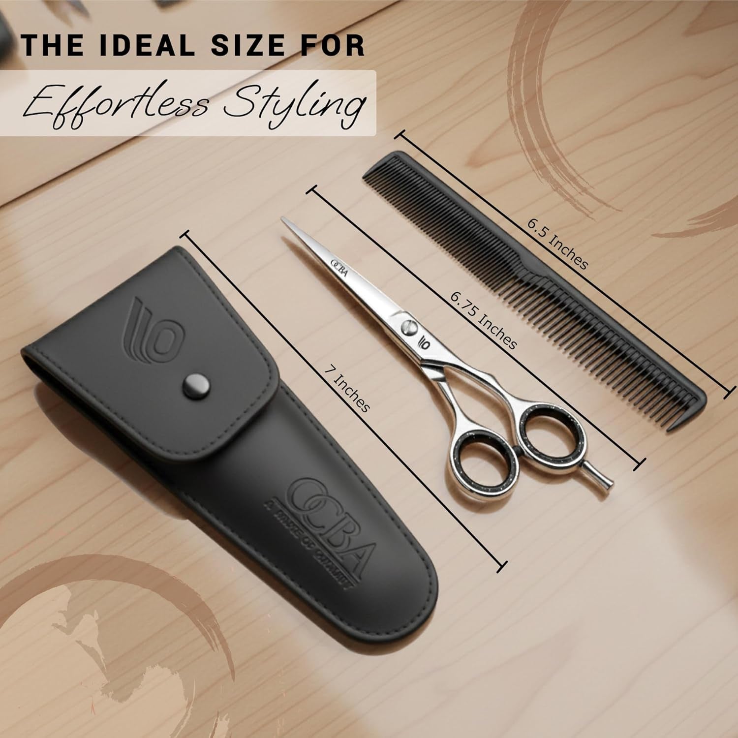 Professional 6" Hairdressing Scissor Sharp Hair Cutting Scissors for Barbers Hairdressers & Stylists Beard & Haircut Scissors for Men & Women (Classic Scissor)