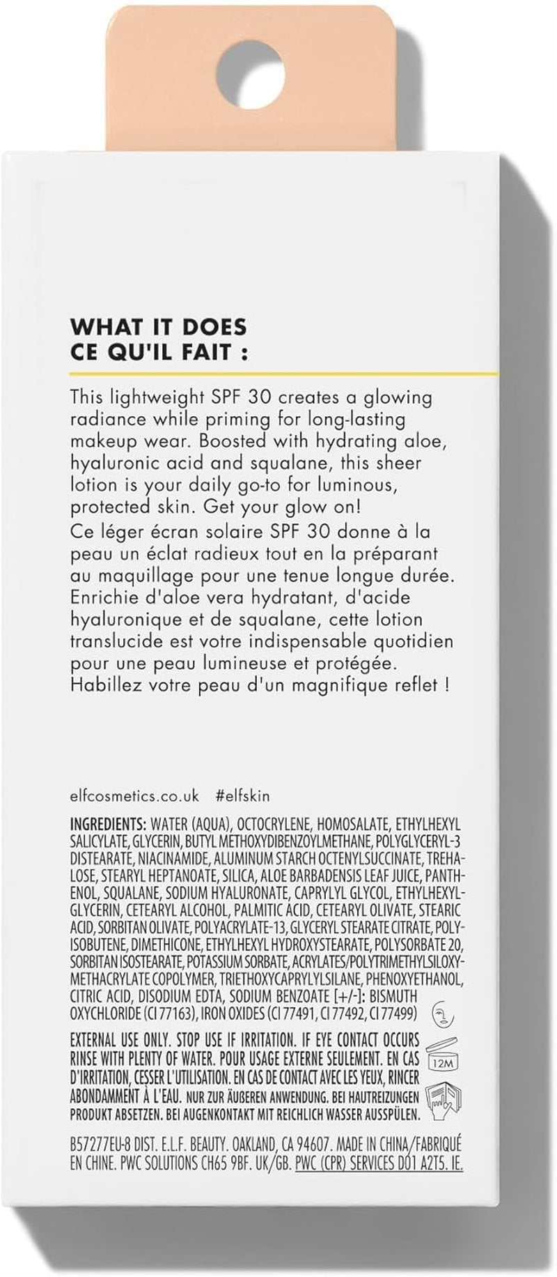 SKIN Suntouchable Whoa Glow SPF 30, Sunscreen & Makeup Primer for a Glowy Finish, Made with Hyaluronic Acid, Vegan & Cruelty-Free, Packaging May Vary, Sunbeam