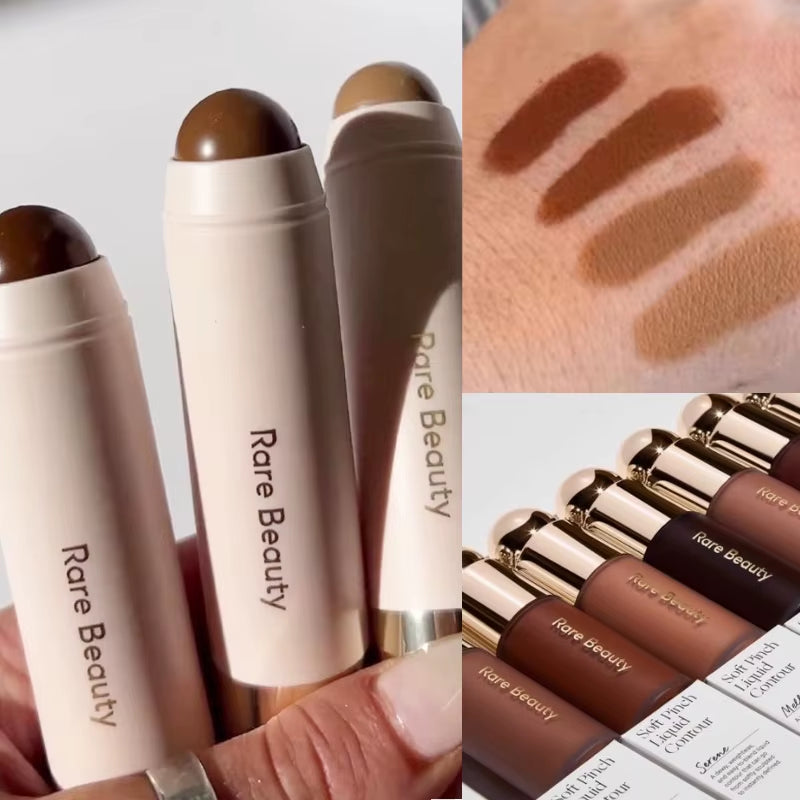 Makeup Face Contour Bronzer Stick Liquid Blush Highlighter Contour High Glossy Finish Luminizer Natural Cosmetics
