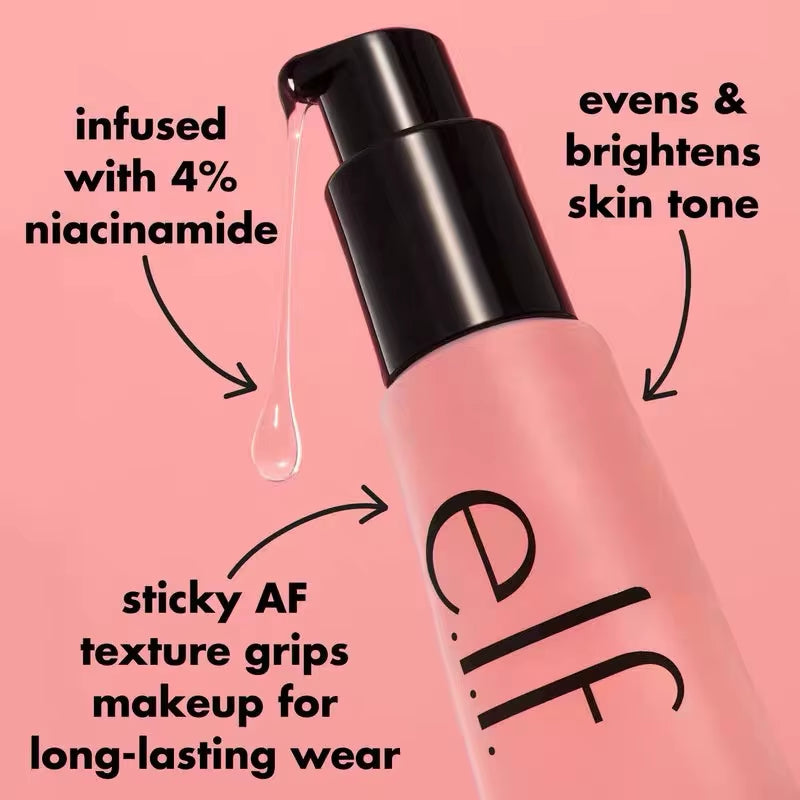 Elf Power Grip Primer Gel-Based Moisturizing Facial Base Cream for Firming Makeup Long-Lasting Wear Face Improve Makeup Texture